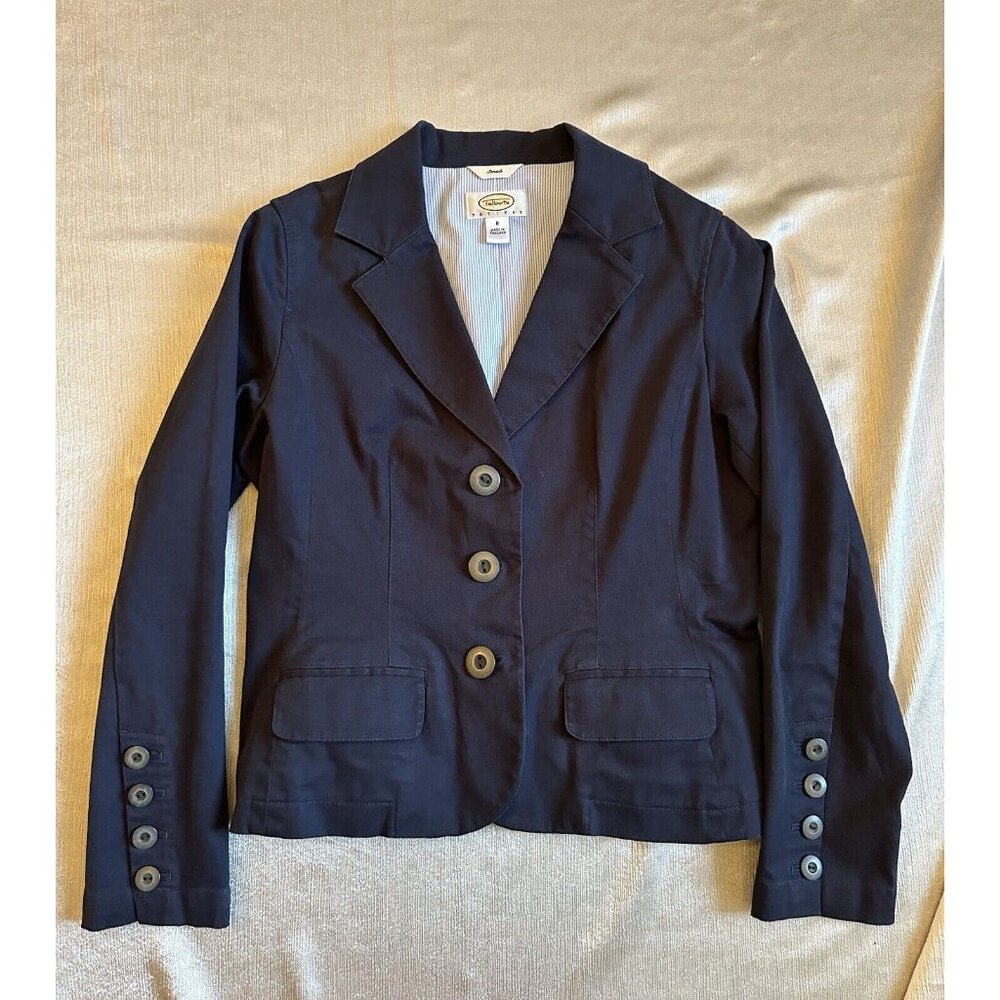 Vintage Talbots All Season‎ Navy Blue blazer 8P, 3 Button Petite